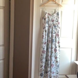 LOFT wallpaper floral maxi dress NWT
